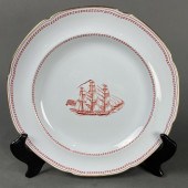 A SPODE IRONSTONE IRON RED AND GILT