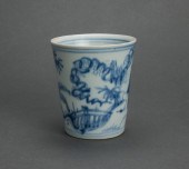 CHINESE UNDERGLAZE BLUE CUP Chinese