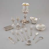 Group of English and Continental Silver,