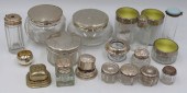 SILVER. 19 PC. COLLECTION OF VANITY