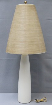 MIDCENTURY LAMP WITH SPUN FIBERGLASS