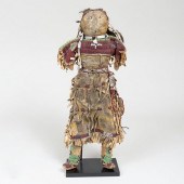 PLAINS BEADED AND HIDE DOLL, POSSIBLY