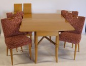 MIDCENTURY TOMMI PARZINGER TABLE & CHAIRS.