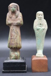  2 EGYPTIAN USHABTI FIGURES Includes 3b7b23