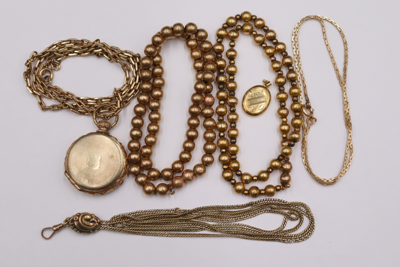 JEWELRY ANTIQUE GOLD AND COSTUME 3b7d66