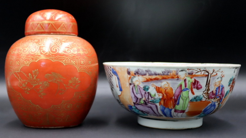 CHINESE PORCELAINS GROUPING Includes 3b7e7c