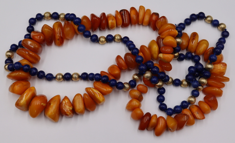 JEWELRY CHUNKY AMBER BEADED NECKLACE  3b7fea