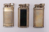 JEWELRY. (3) DUNHILL UNIQUE BUTANE LIGHTERS.