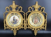 A PAIR OF FRAMED ROYAL VIENNA PORTRAIT