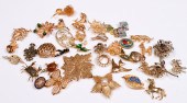 Designer and style brooch grouping to