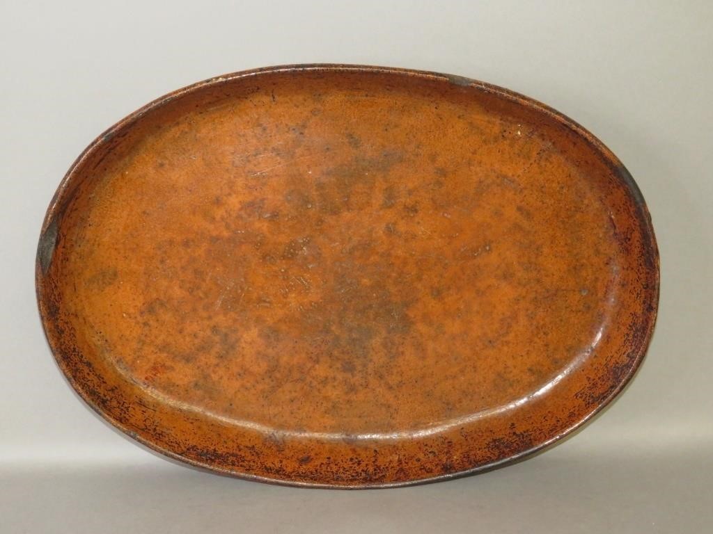 REDWARE OVAL COOKING DISHca 19th 3b5d2b