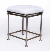 Stainless steel modern vanity bench,