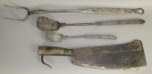 4 VARIOUS WROUGHT IRON UTENSILSca. 18th-early