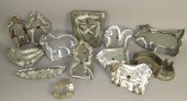 13 ASSORTED EARLY TIN FIGURAL COOKIE