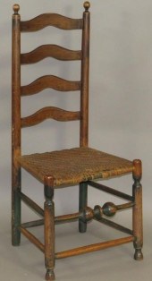 DELAWARE VALLEY LADDERBACK SIDE CHAIRca.