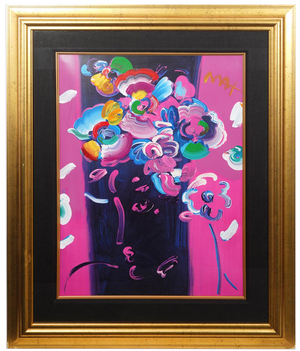 PETER MAX SIGNED MIXED MEDIA ROSEVILLE 3b617b