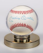 Mickey Mantle signed baseball, Rawlings,