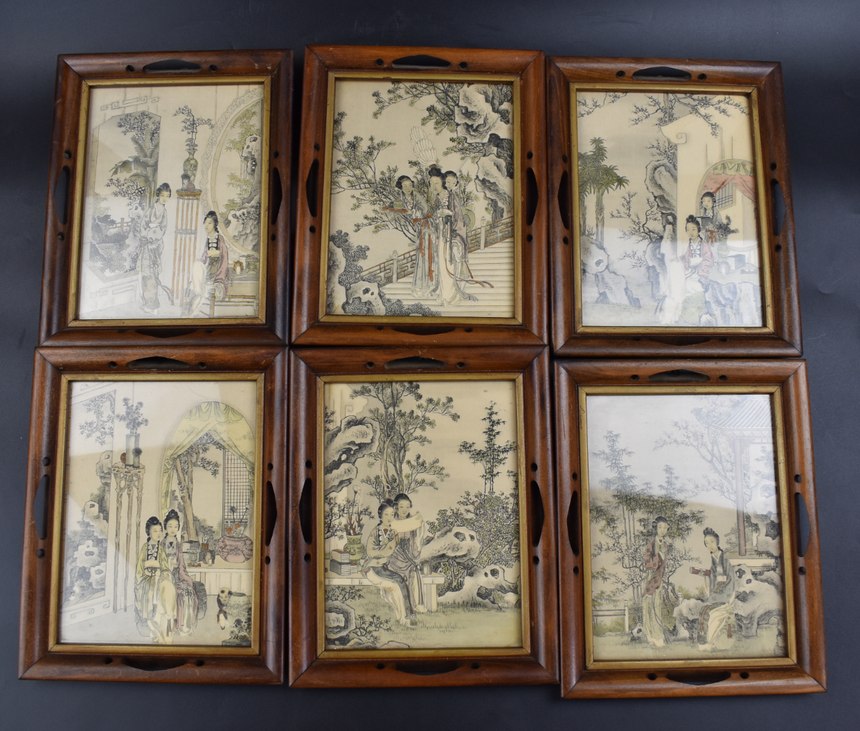 GROUP OF 6 CHINESE FRAMED PAINTING 3b6365