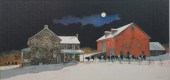 After Peter Sculthorpe print on canvas,