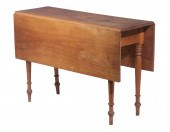 19TH C. CHERRY DROP-LEAF TABLE Country