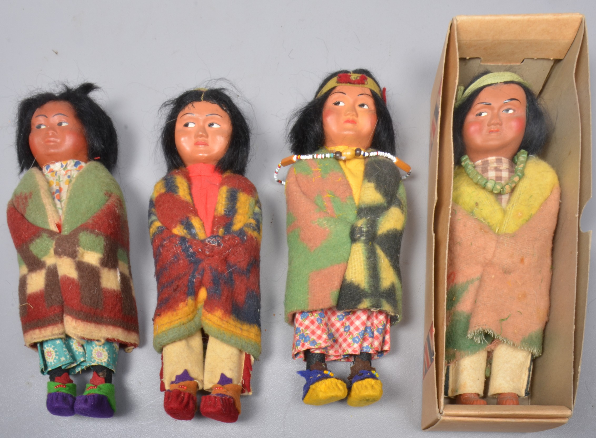  4 Skookum dolls to include 4029 3b6629