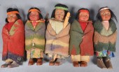 (5) Skookum dolls to include (4) 6-1/2