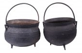 EARLY CAST IRON CAULDRONS Lot of (2)