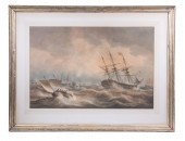 NICHOLAS POCOCK (UK, 1740-1821) Fleet