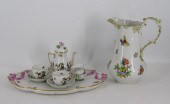 HEREND PORCELAIN GROUPING. To Include