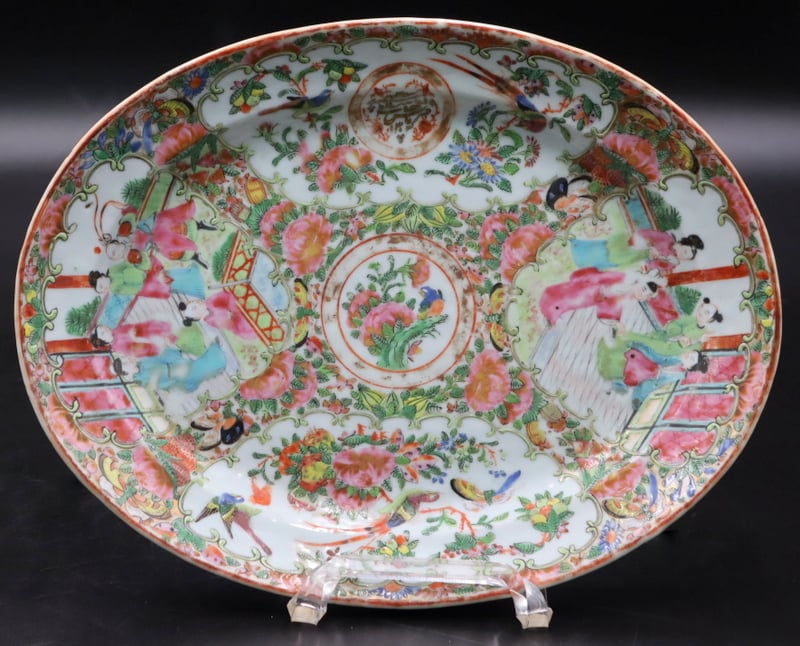 CHINESE EXPORT PLATTER MADE FOR