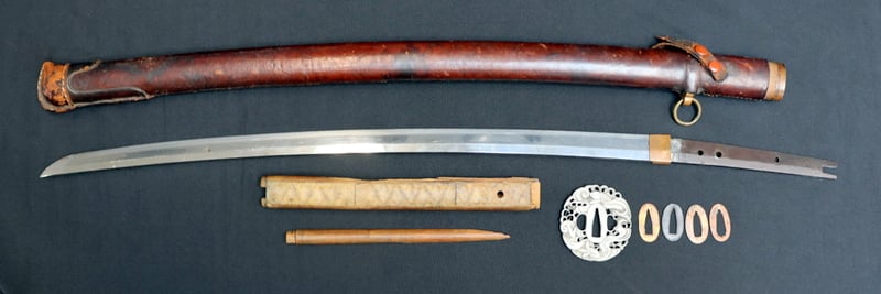 SIGNED JAPANESE SAMURAI SWORD WITH 3b9d35
