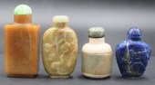  4 CHINESE CARVED SNUFF BOTTLES  3b9d7b