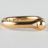 GEORG JENSEN 18K GOLD KNOT LOOP RINGWith