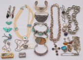 JEWELRY ASSORTED SILVER AND STERLING 3ba1f0