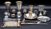 JUDAICA. STERLING AND SILVER CEREMONIAL