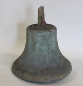 W. BUCKLE NY SIGNED BRONZE BELL. A good