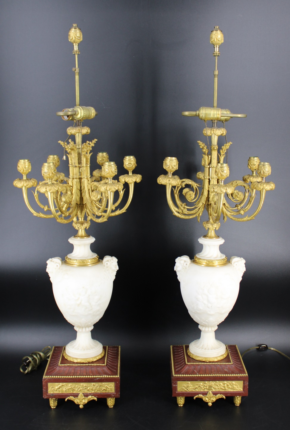 MAGNIFICENT PAIR OF BRONZE MOUNTED 3ba4ce
