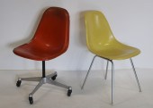 2 MIDCENTURY EAMES CHAIRS. From a New