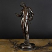 BRONZE FIGURE OF NARCISSUS, AFTER THE