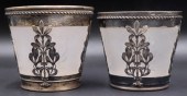 SILVER. PAIR OF EMILE LANGLOIS FRENCH