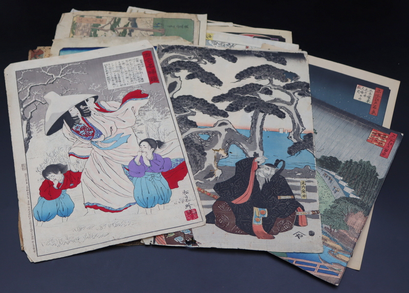 COLLECTION OF 15 JAPANESE PRINTS 3b9034