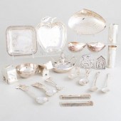 GROUP OF SILVER AND SILVER PLATE 3bbb46