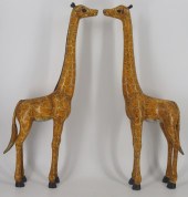 PAIR OF LARGE CHINESE? CLOISONNE GIRAFFES.