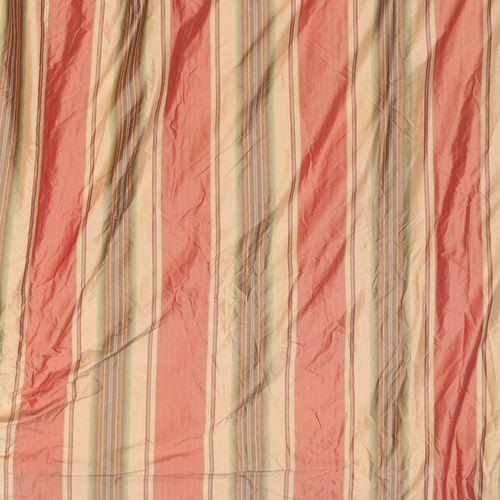 PAIR OF STRIPED SILK CURTAINS AND 3bca66