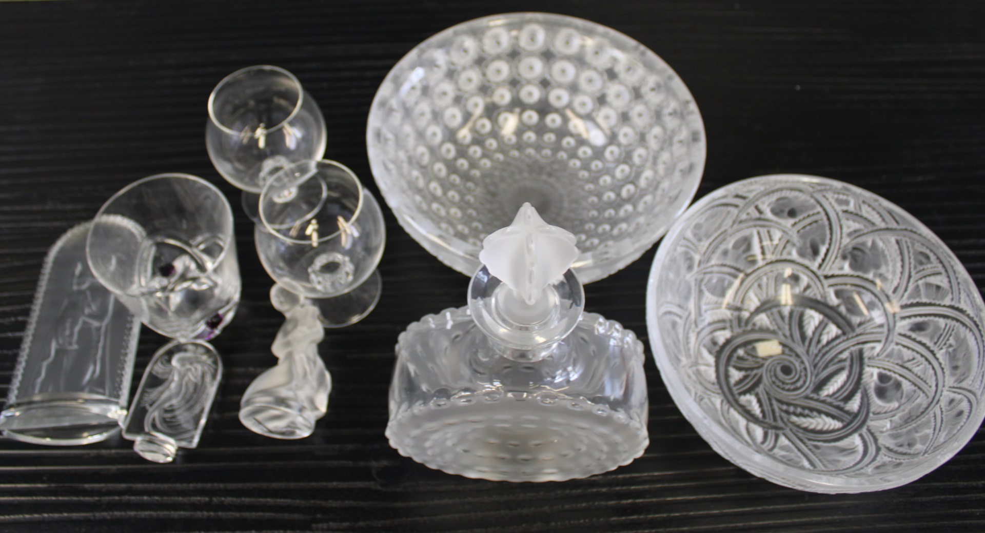 LALIQUE FRANCE GROUPING OF GLASS