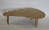 MIDCENTURY STYLE MARBLE TOP BOOMERANG