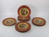 12 ROYAL VIENNA HAND PAINTED PORCELAIN