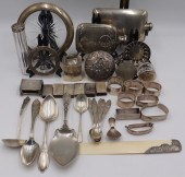 STERLING. ASSORTED GROUPING OF STERLING