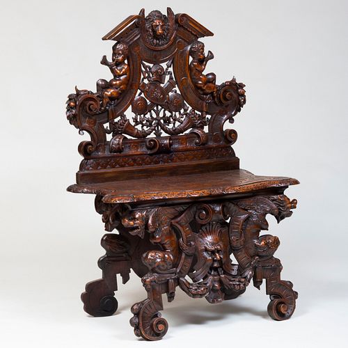 ITALIAN BAROQUE STYLE CARVED AND 3baf5a