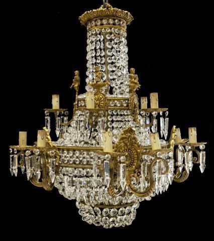 FRENCH EMPIRE STYLE 15 LIGHT CRYSTAL 3be32e